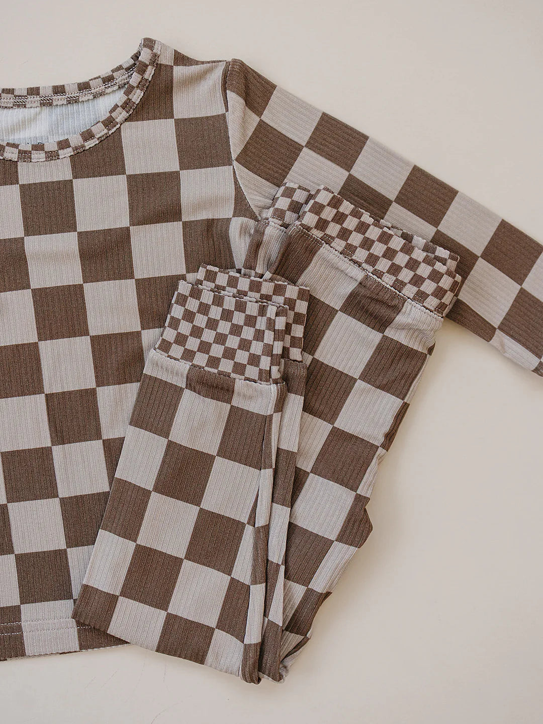 Latte Checkered | Bamboo Jams