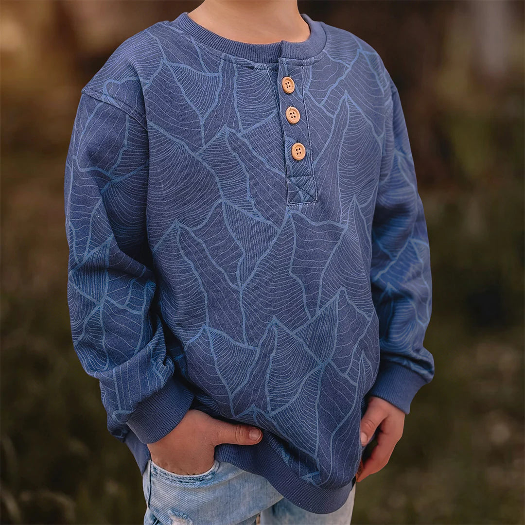 Henley Sweatshirt | Alpine & Oak